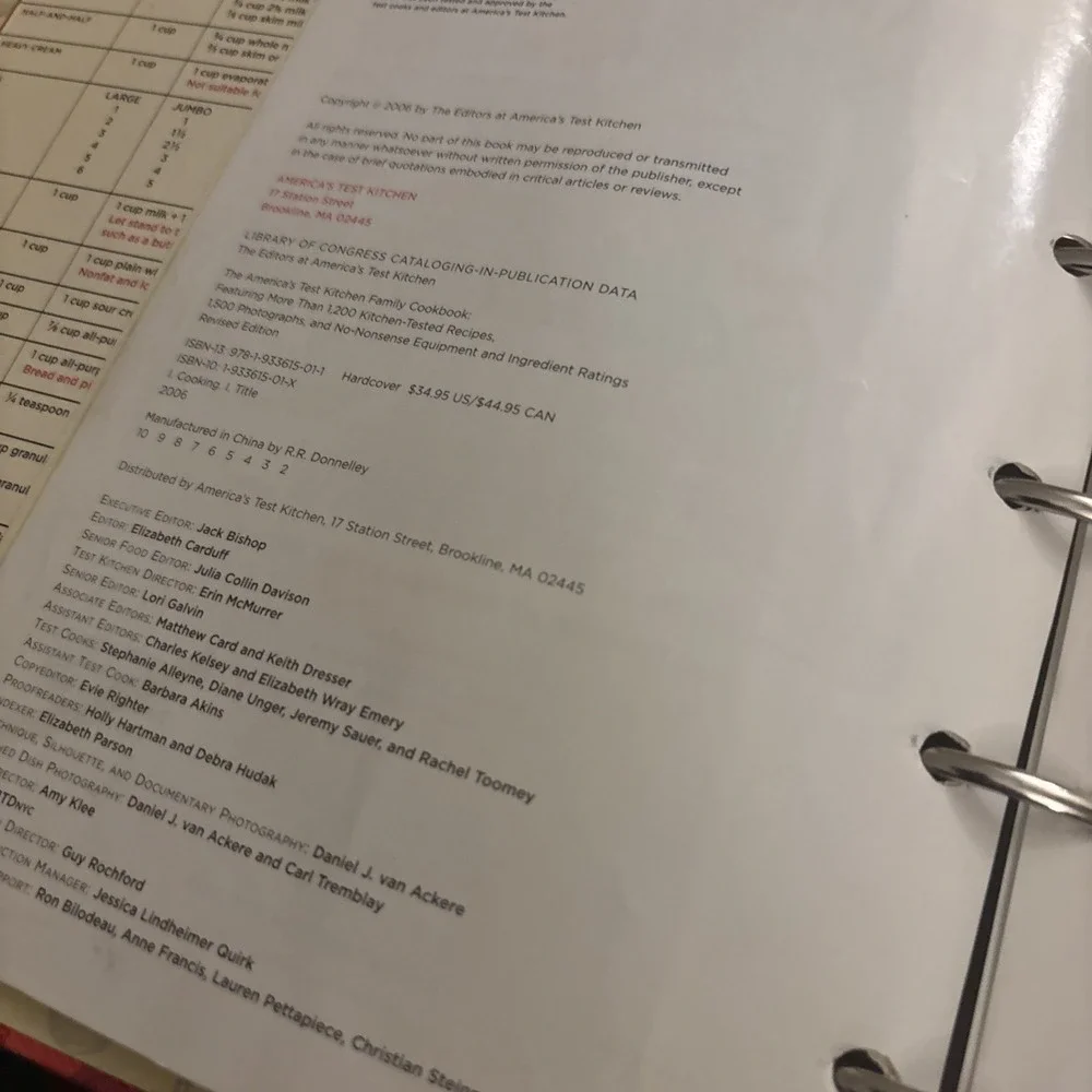 The America's Test Kitchen Family Cookbook (Revised Heavy-Duty Edition, 2006)